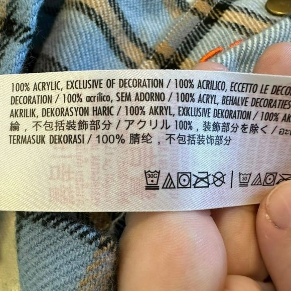 Disney Pandamonium Flannel Snap Up Shirt Jacket Womens L - Picture 5 of 5